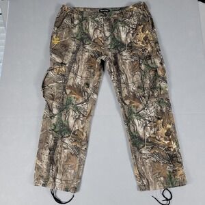 Realtree Camo Cargo Pants Men's XXL 44-46 Xtra Camouflage Utility Trousers